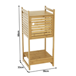 Casa si Gradina - Mobilier - Biblioteci si rafturi - Etajere - Etajera, bambus natural, SELENE TYP 1 - Infinity.ro