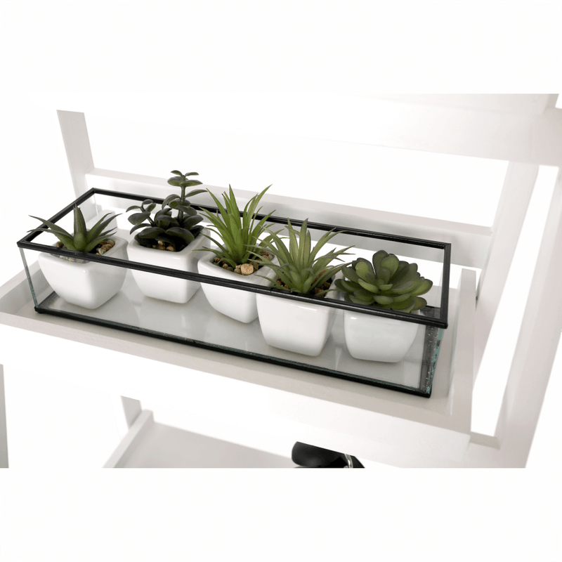 Casa si Gradina - Mobilier - Biblioteci si rafturi - Etajere - Etajera multifunctionala, alb, lemn masiv, ALASKA - Infinity.ro