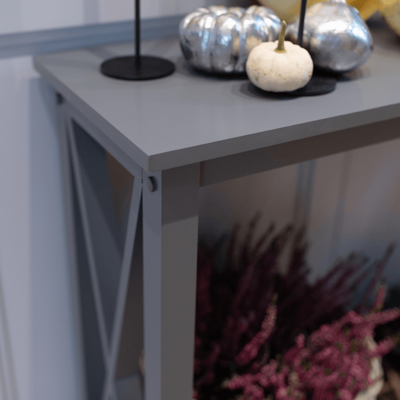 Casa si Gradina - Mobilier - Mese si birouri - Masute de cafea - Masuta tip consola, gri inchis, SONET - Infinity.ro