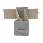 Casa si Gradina - Mobilier - Comode si corpuri - Comode - Comoda cu sertare din material textil, gri/alb/gri deschis, ROSITA TYP 2 - Infinity.ro