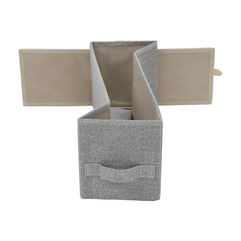 Casa si Gradina - Mobilier - Comode si corpuri - Comode - Comoda cu sertare din material textil, gri/alb/gri deschis, ROSITA TYP 2 - Infinity.ro