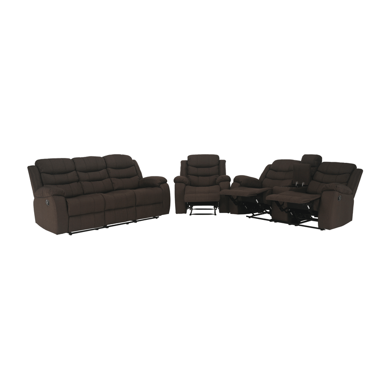Casa si Gradina - Mobilier - Canapele si coltare - Canapele - Canapea 3+2+1, material textil maro, FABRON 2 NEW - Infinity.ro