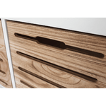 Casa si Gradina - Mobilier - Organizare si depozitare - Bancute - Banca cu 3 sertare, alb/miere, TEDRA NEW - Infinity.ro