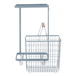 Market - Spalare si intretinere rufe - Uscatoare de rufe si accesorii - Cos de rufe, metal, gri-albastru, HERMES - Infinity.ro