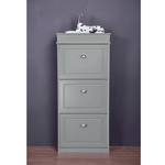 Casa si Gradina - Mobilier - Dulapuri si sifoniere - Dulapuri pantofi - Pantofar, 3 compartimente, gri, SEBER TYP 2 - Infinity.ro