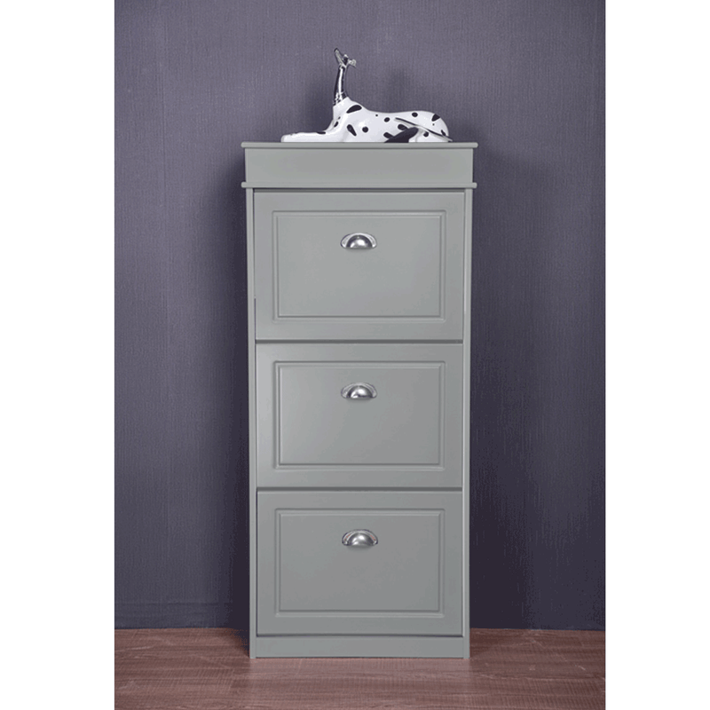 Casa si Gradina - Mobilier - Dulapuri si sifoniere - Dulapuri pantofi - Pantofar, 3 compartimente, gri, SEBER TYP 2 - Infinity.ro