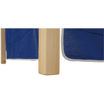 Casa si Gradina - Mobilier - Paturi si accesorii - Paturi - Pat inaltat, lemn de pin natur/albastru, 90x200, INDIGO - Infinity.ro