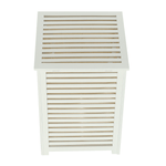 Casa si Gradina/Sanitare/Suporturi si accesorii baie/Accesorii baie - Cos de rufe, bambus lacuit/alb/bej, BASKET - Infinity.ro