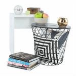 Casa si Gradina - Mobilier - Mese si birouri - Masute de cafea - Masuta auxiliara, grafit/negru, BATIS TYP 2 - Infinity.ro