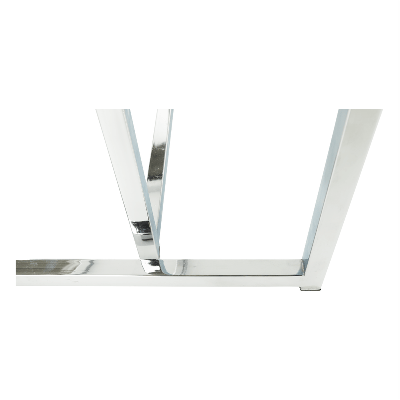 Casa si Gradina - Mobilier - Mese si birouri - Masute de cafea - Set 2 masute de cafea, alb mat/crom, MAGNO TYP 2 - Infinity.ro