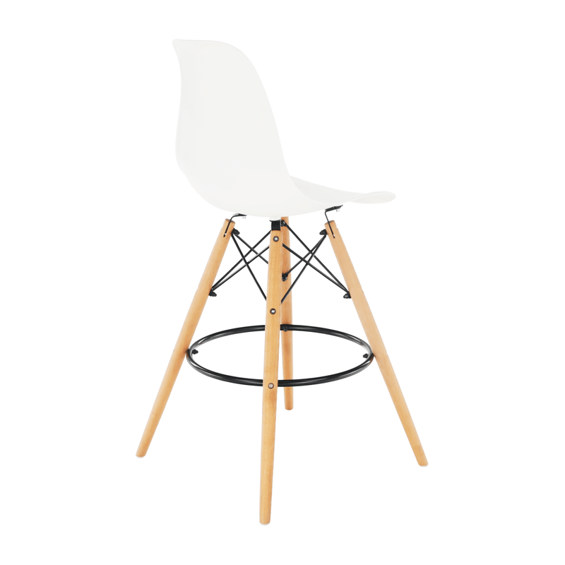 Casa si Gradina - Mobilier - Scaune si fotolii - Scaune - Scaun de bar, alb/fag, CARBRY 2 NEW - Infinity.ro