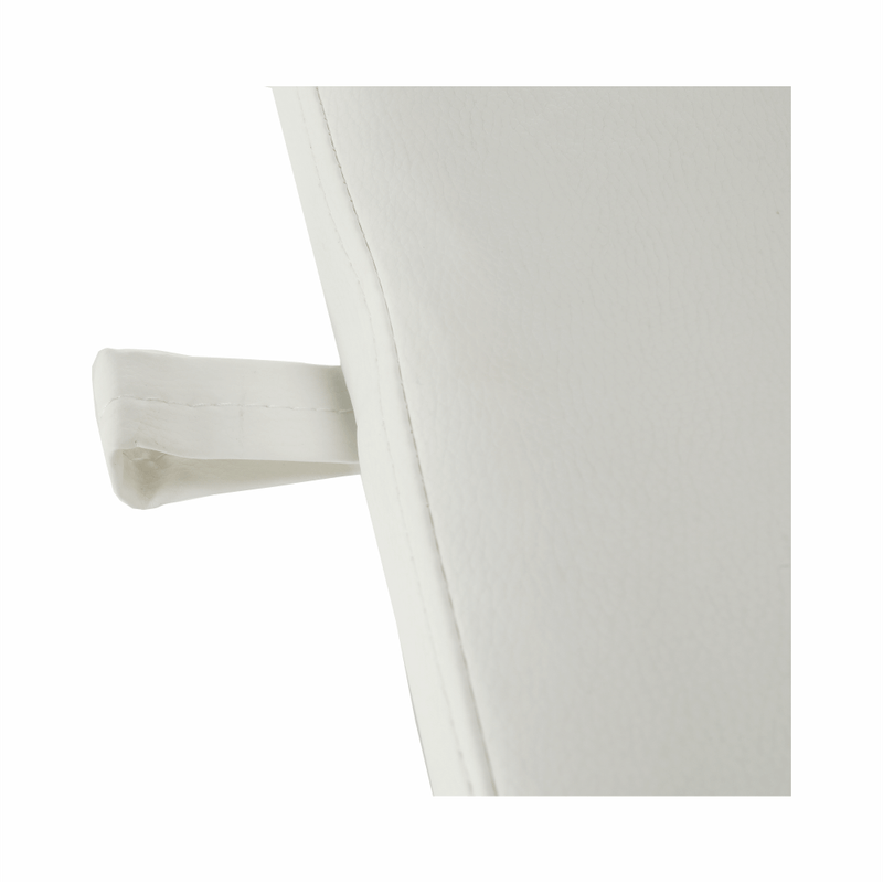 Casa si Gradina - Mobilier - Scaune si fotolii - Tabureti - Taburet, piele ecologica alba/picioare cromate, DARS NEW - Infinity.ro