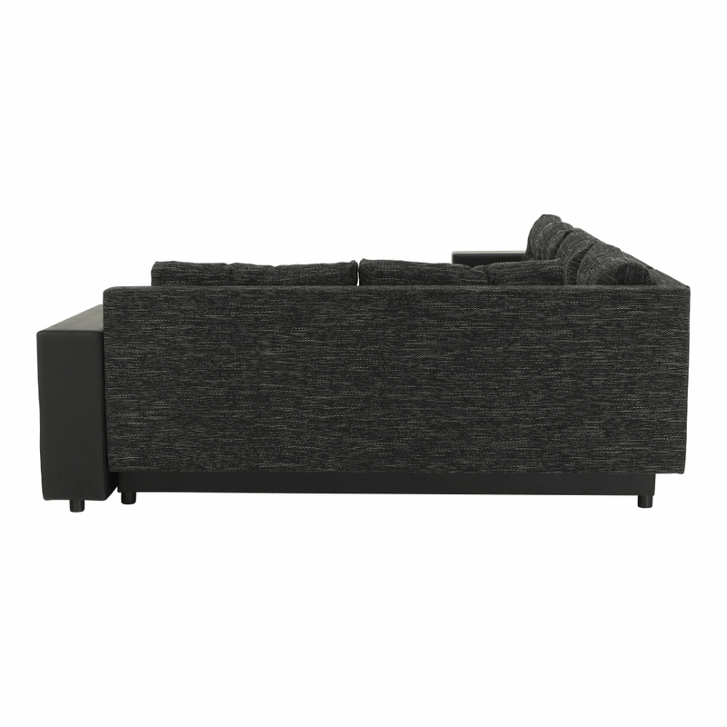 Casa si Gradina - Mobilier - Canapele si coltare - Coltare - Coltar reversibil, negru/negru spicat, STILA - Infinity.ro
