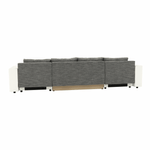 Casa si Gradina - Mobilier - Canapele si coltare - Coltare - Coltar reversibil, alb/gri maroniu, ESSEN - Infinity.ro