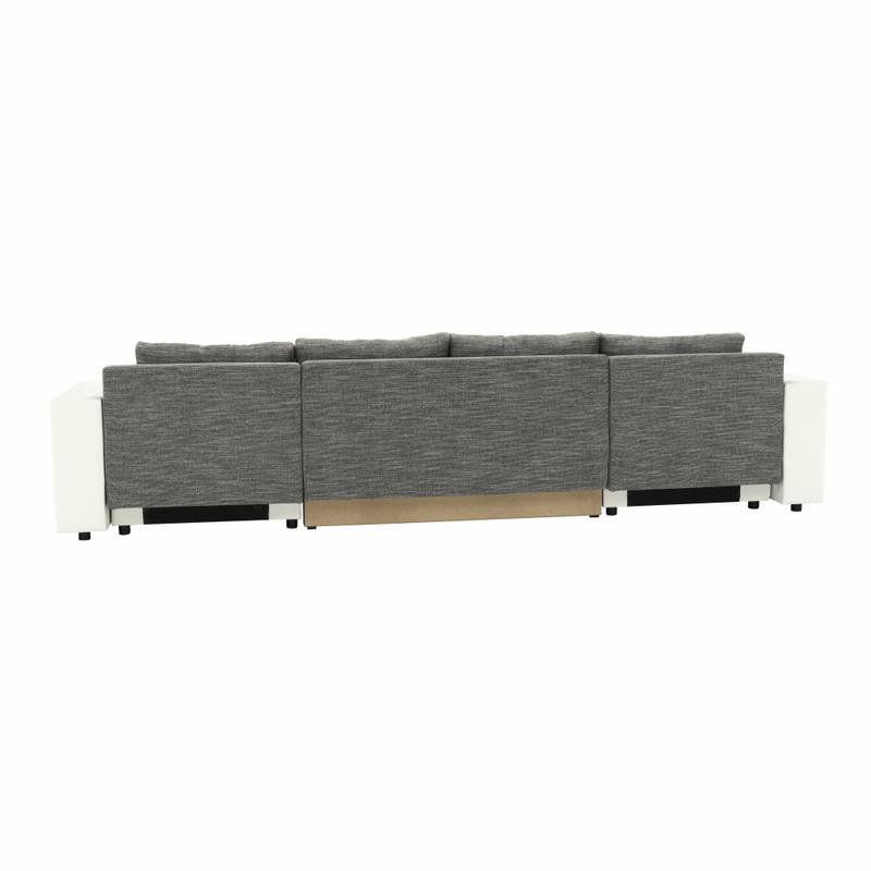 Casa si Gradina - Mobilier - Canapele si coltare - Coltare - Coltar reversibil, alb/gri maroniu, ESSEN - Infinity.ro