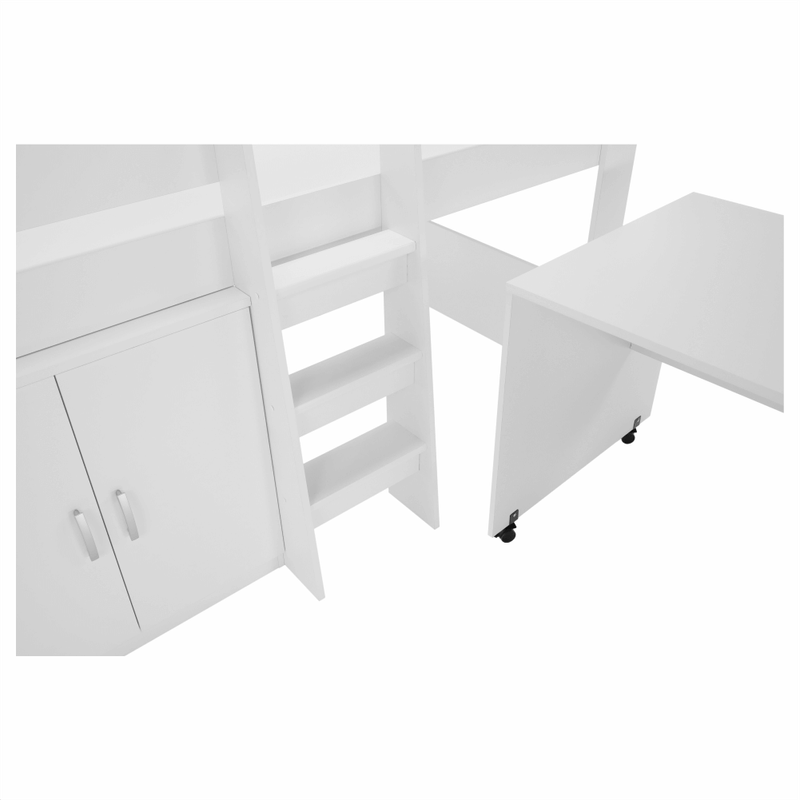 Casa si Gradina - Mobilier - Mobilier copii - Patuturi copii - Pat combinat pentru camera copiilor, alb, FANY - Infinity.ro