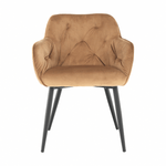 Casa si Gradina - Mobilier - Scaune si fotolii - Fotolii - Fotoliu de design, material textil Velvet maro, BERILIO - Infinity.ro