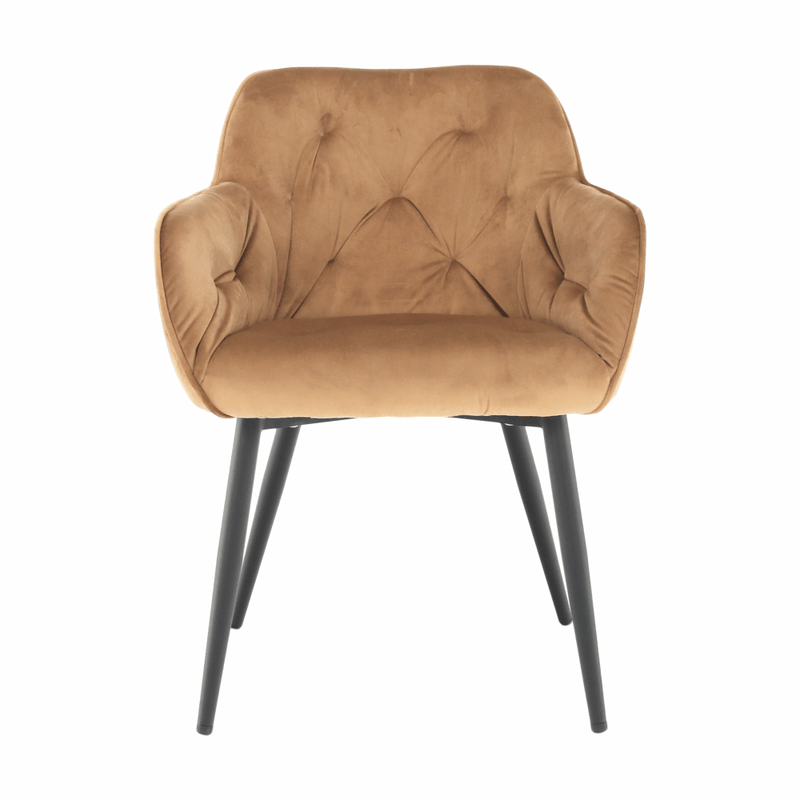 Casa si Gradina - Mobilier - Scaune si fotolii - Fotolii - Fotoliu de design, material textil Velvet maro, BERILIO - Infinity.ro