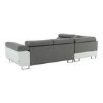 Casa si Gradina - Mobilier - Canapele si coltare - Coltare - Coltar, alb/gri, model stanga, AMARETO NEW - Infinity.ro