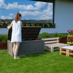 Casa si Gradina - Mobilier - Organizare si depozitare - Cutii depozitare - Cutie depozitare gradina, gri, BABUL - Infinity.ro