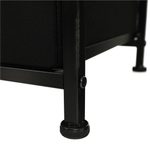 Casa si Gradina - Mobilier - Comode si corpuri - Comode - Comoda cu sertare din material textil, negru/artar rosu, KESIDY TYP 3 - Infinity.ro