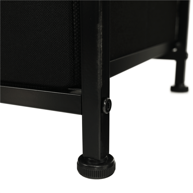 Casa si Gradina - Mobilier - Comode si corpuri - Comode - Comoda cu sertare din material textil, negru/artar rosu, KESIDY TYP 3 - Infinity.ro