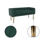 Casa si Gradina - Mobilier - Canapele si coltare - Banchete - Banca, smarald/gold crom-auriu, HELNA - Infinity.ro