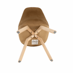 Casa si Gradina - Mobilier - Scaune si fotolii - Scaune - Scaun, catifea Velvet maro/lemn fag, LORITA - Infinity.ro