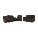 Casa si Gradina - Mobilier - Canapele si coltare - Canapele - Canapea 3+2+1, material textil maro, FABRON 2 NEW - Infinity.ro