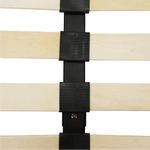 Casa si Gradina - Mobilier - Paturi si accesorii - Paturi - Pat matrimonial cu somiera, 160x200, piele eco neagra, MIKEL - Infinity.ro