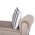 Casa si Gradina - Mobilier - Canapele si coltare - Banchete - Banca, catifea Velvet, grej/negru, BURDA - Infinity.ro