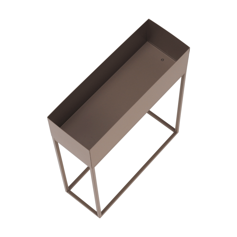 Casa si Gradina - Gradinarit si plante - Plante si ghivece - Ghivece si suporturi - Ghiveci de flori din metal multifunctional, gri deschis Taupe, INDIZE TYP 3 WL4214 - Infinity.ro