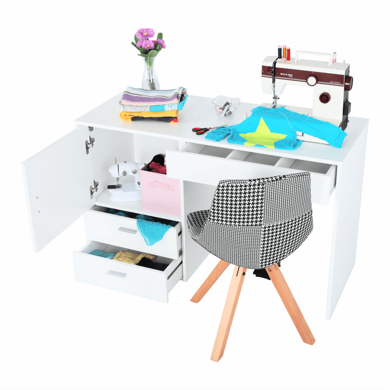 Casa si Gradina - Mobilier - Mese si birouri - Birouri - Masa multifunctionala/masa pentru croitori, alb, TAILOR - Infinity.ro