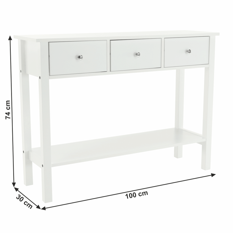 Casa si Gradina - Mobilier - Mese si birouri - Masute de cafea - Masuta tip consola, alb, NITRO - Infinity.ro