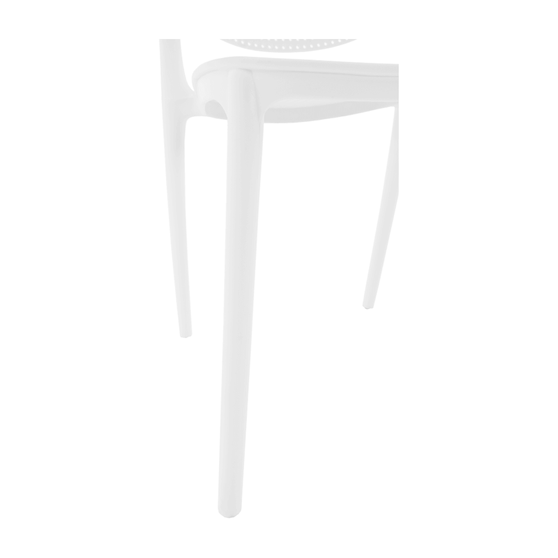 Casa si Gradina - Gradina si terasa - Mobilier exterior - Scaune si sezlonguri gradina - Scaun stivuibil, alb, FEDRA - Infinity.ro