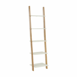 Casa si Gradina - Mobilier - Biblioteci si rafturi - Etajere - Etajera, alb/bambus, GAPA TYP 3 - Infinity.ro