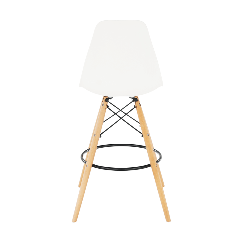 Casa si Gradina - Mobilier - Scaune si fotolii - Scaune - Scaun de bar, alb/fag, CARBRY 2 NEW - Infinity.ro