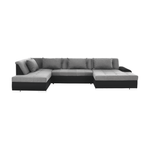 Casa si Gradina - Mobilier - Canapele si coltare - Canapele - Canapea, gri/negru, model stanga, LIBERTO U - Infinity.ro