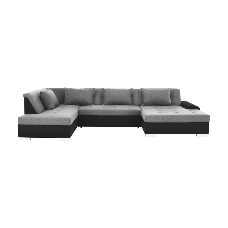 Casa si Gradina - Mobilier - Canapele si coltare - Canapele - Canapea, gri/negru, model stanga, LIBERTO U - Infinity.ro