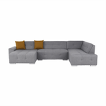 Casa si Gradina - Mobilier - Canapele si coltare - Canapele - Canapea, gri/mustar, model dreapta, BELLIS U - Infinity.ro