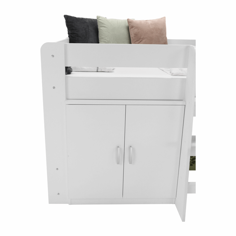 Casa si Gradina - Mobilier - Mobilier copii - Patuturi copii - Pat combinat pentru camera copiilor, alb, FANY - Infinity.ro