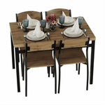 Casa si Gradina - Mobilier - Seturi de mobilier - Seturi mese si scaune - Set de luat masa 1 + 4, stejar artizanal, AMANDA - Infinity.ro
