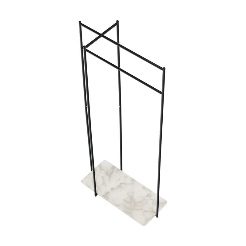 Casa si Gradina - Mobilier - Organizare si depozitare - Cuiere - Cuier modern, negru/marmura, DEBRO - Infinity.ro