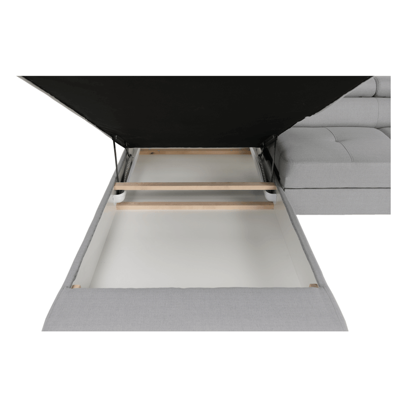Casa si Gradina - Mobilier - Canapele si coltare - Coltare - Coltar, gri deschis, model stanga, AMARETO U - Infinity.ro