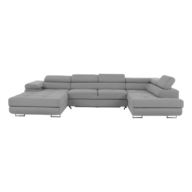 Casa si Gradina - Mobilier - Canapele si coltare - Coltare - Coltar, gri deschis, model dreapta, AMARETO U - Infinity.ro