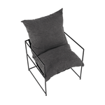 Casa si Gradina - Mobilier - Scaune si fotolii - Fotolii - Fotoliu modern, gri/negru, DEKER - Infinity.ro