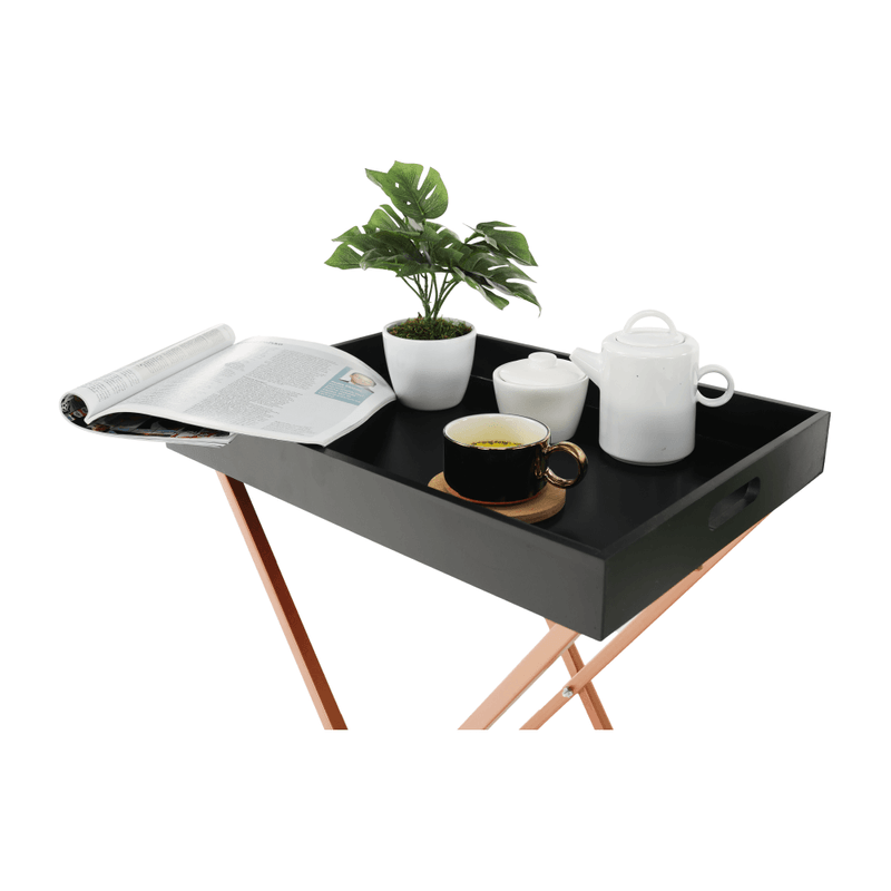 Casa si Gradina - Mobilier - Mese si birouri - Masute de cafea - Masuta de servire, negru/miere, MASINO - Infinity.ro