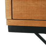 Casa si Gradina - Mobilier - Comode si corpuri - Noptiere - Masuta auxiliara/noptiera, stejar/negru, VIRED - Infinity.ro