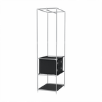 Casa si Gradina - Mobilier - Biblioteci si rafturi - Rafturi - Raft multifunctional pentru dulap, argintiu / negru, CODY - Infinity.ro