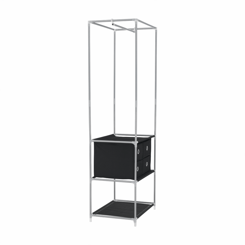 Casa si Gradina - Mobilier - Biblioteci si rafturi - Rafturi - Raft multifunctional pentru dulap, argintiu / negru, CODY - Infinity.ro